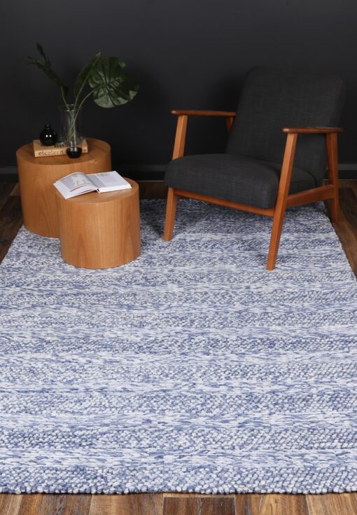 Brand Venture Harlow Blue Wool Blend Rug 240x330 – image 4