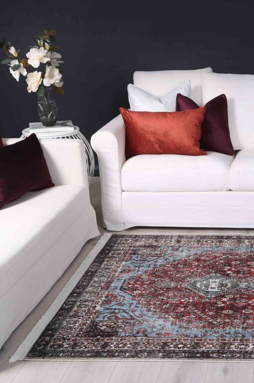 Brand Venture Vintage Crown Floor Rug Thin Pile – image 2