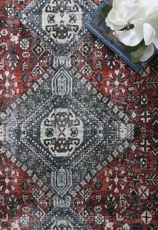 Brand Venture Vintage Crown Floor Rug Thin Pile – image 5