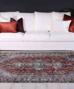 Brand Venture Vintage Crown Floor Rug Thin Pile - Image 6
