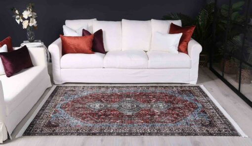 Brand Venture Vintage Crown Floor Rug Thin Pile – image 6