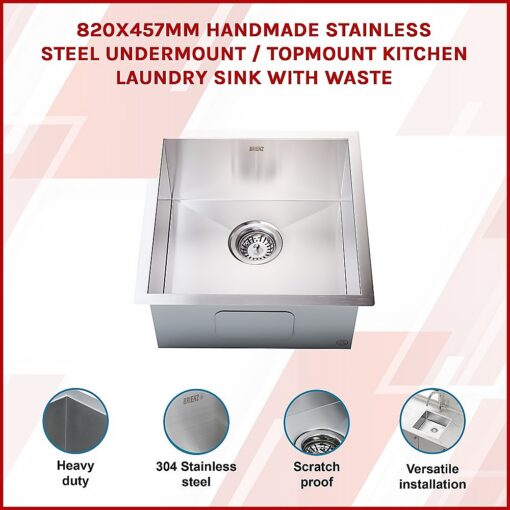 Brienz Handmade Double Sink in 304 Stainless Steel – image 3