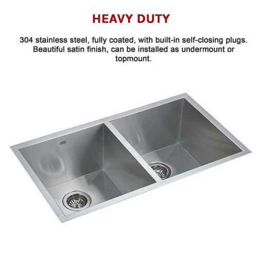 Brienz Handmade Double Sink in 304 Stainless Steel – image 10