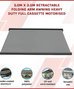 Bariloche 5.0m Motorised Full Cassette Awning - Image 3