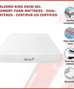 Palermo King Mattress with 25cm Gel Memory Foam - Image 3