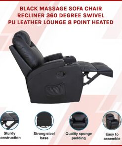 Palermo Massage Recliner Chair with 8 Point Heat - Image 3