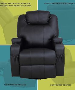 Palermo Massage Recliner Chair with 8 Point Heat - Image 4