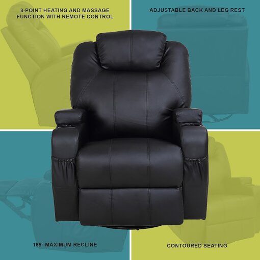 Palermo Massage Recliner Chair with 8 Point Heat – image 4