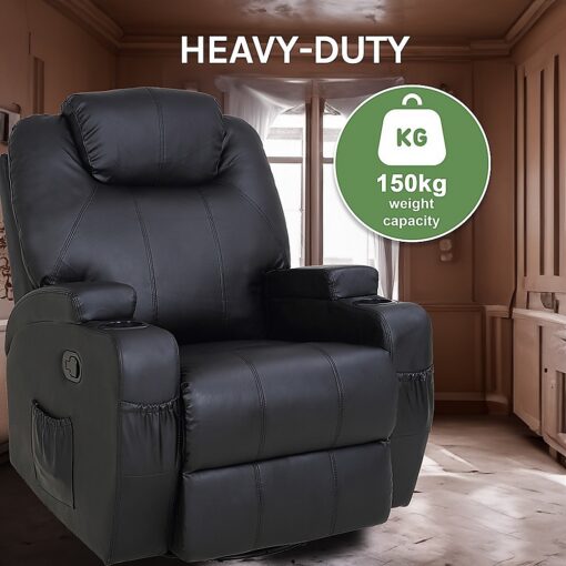 Palermo Massage Recliner Chair with 8 Point Heat – image 6