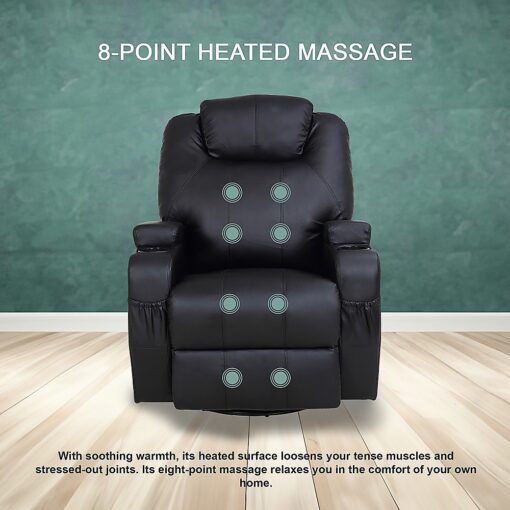 Palermo Massage Recliner Chair with 8 Point Heat – image 8