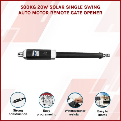 Randy & Travis 500kg Solar Swing Gate Opener – image 3
