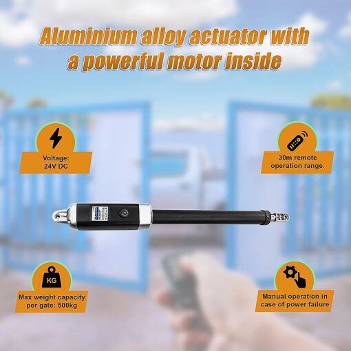 Randy & Travis 500kg Solar Swing Gate Opener – image 6