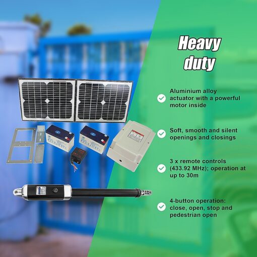 Randy & Travis 500kg Solar Swing Gate Opener – image 10