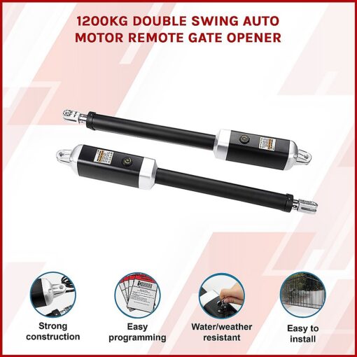 Randy & Travis 1200kg Dual Swing Gate Opener – image 3