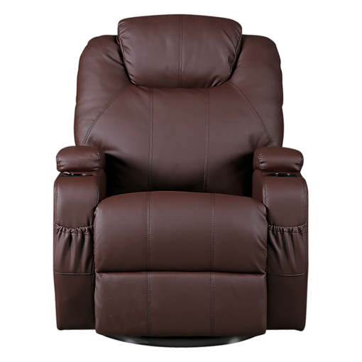 Palermo Brown Massage Recliner Chair with 8 Point Heat – image 4