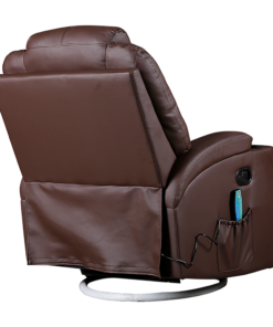 Palermo Brown Massage Recliner Chair with 8 Point Heat - Image 6