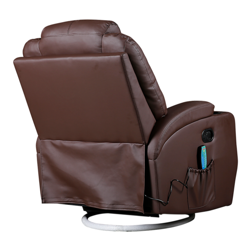 Palermo Brown Massage Recliner Chair with 8 Point Heat – image 6