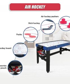 Randy & Travis 12-in-1 Games Table with Air Hockey - Image 10