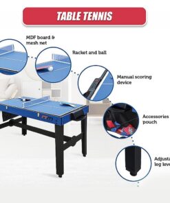 Randy & Travis 12-in-1 Games Table with Air Hockey - Image 13