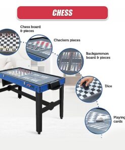 Randy & Travis 12-in-1 Games Table with Air Hockey - Image 14