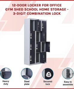 Salvatore Angelotti 12 Door Locker, Combination Lock - Image 3