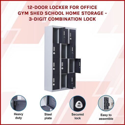 Salvatore Angelotti 12 Door Locker, Combination Lock – image 3