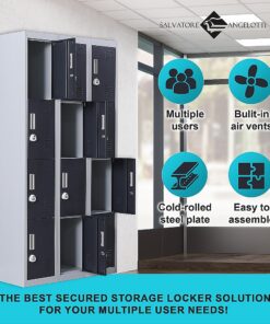 Salvatore Angelotti 12 Door Locker, Combination Lock - Image 9