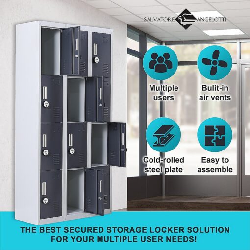 Salvatore Angelotti 12-Door Combination Locker – image 8