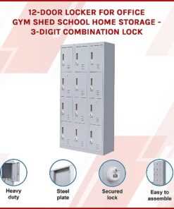 Salvatore Angelotti 12-Door Locker, 3-Digit Locks - Image 6