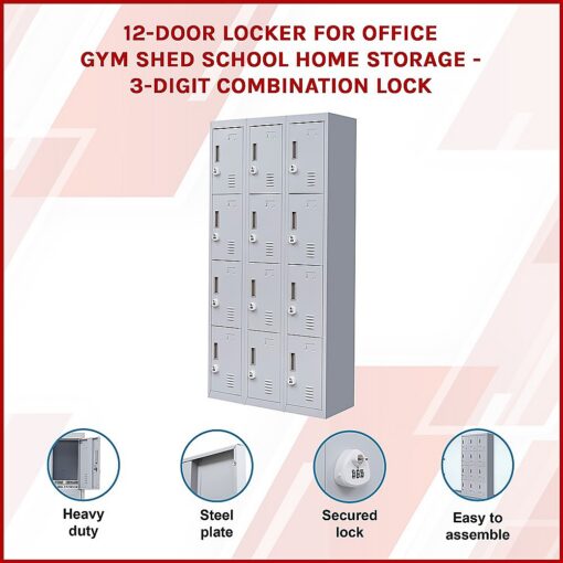 Salvatore Angelotti 12-Door Locker, 3-Digit Locks – image 6