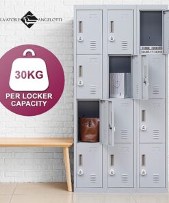 Salvatore Angelotti 12-Door Locker, 3-Digit Locks - Image 3