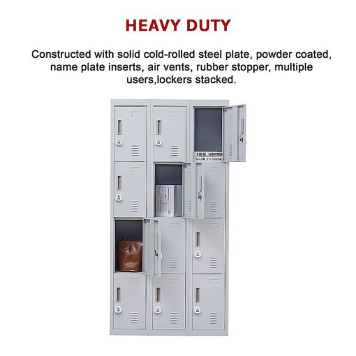 Salvatore Angelotti 12-Door Locker, 3-Digit Locks – image 9