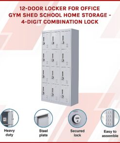 Salvatore Angelotti 12 Door Locker 4 Digit Lock - Image 3