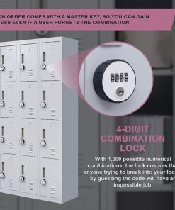 Salvatore Angelotti 12 Door Locker 4 Digit Lock - Image 8