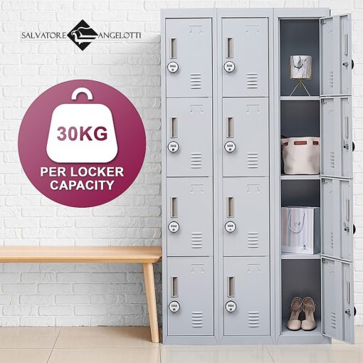 Salvatore Angelotti 12 Door Locker 4 Digit Lock – image 9