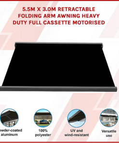 Bariloche Motorised Full Cassette Awning 5.5m - Image 3