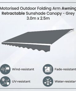 Bariloche Motorised Folding Arm Awning 3 x 2.5m - Image 3