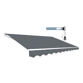 Bariloche Motorised Folding Arm Awning 4m Grey – image 1