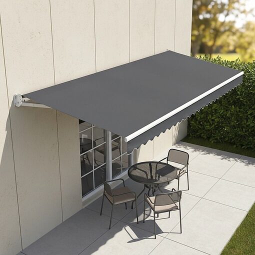 Bariloche Motorised Folding Arm Awning 4m Grey – image 2