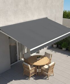 Bariloche Motorised Folding Arm Awning 4m Grey - Image 7