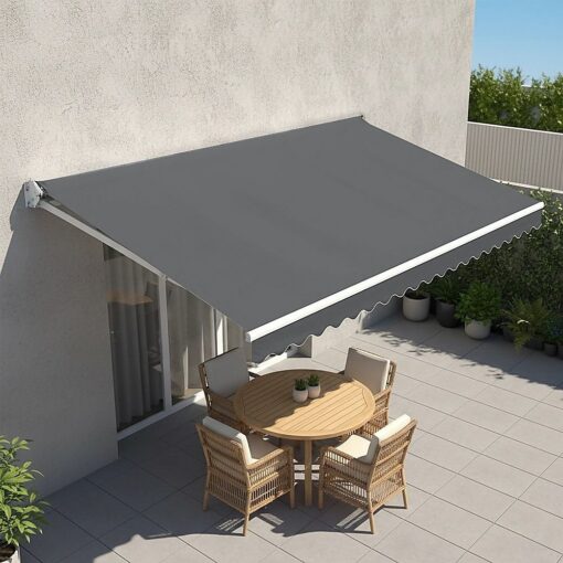 Bariloche Motorised Folding Arm Awning 4m Grey – image 7