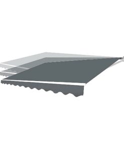 Bariloche Motorised Folding Arm Awning 4m Grey - Image 8
