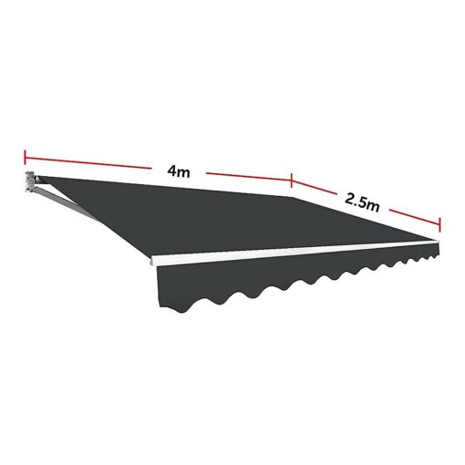 Bariloche Motorised Folding Arm Awning 4m Grey – image 13
