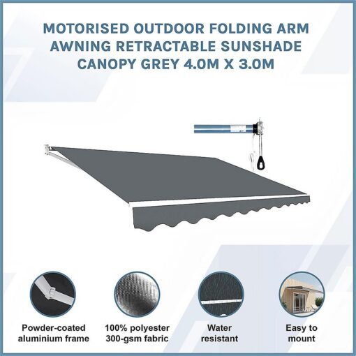 Bariloche Motorised Folding Arm Awning 4 x 3m – image 3