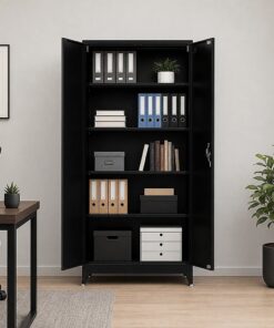 Randy & Travis Steel Cabinet, 5 Storage Spaces - Image 3