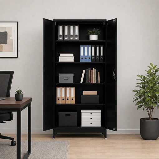 Randy & Travis Steel Cabinet, 5 Storage Spaces – image 3