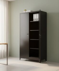 Randy & Travis Steel Cabinet, 5 Storage Spaces - Image 4