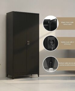 Randy & Travis Steel Cabinet, 5 Storage Spaces - Image 8