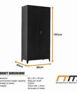 Randy & Travis Steel Cabinet, 5 Storage Spaces - Image 11