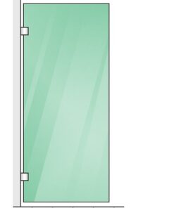 Della Francesca Corner Shower Screen with Gold Brackets - Image 4